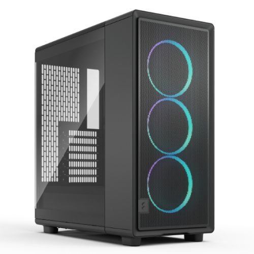CSH Online Shop Fractal Design Epoch (Black RGB TG Light) Case w/ Light Tint Window, ATX, 3x Momentum RGB Fans, Mesh Top & Front, USB-C 20Gbps FRACTAL