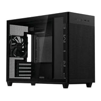 CSH Online Shop Asus Prime AP201 Gaming Case w/ Tempered Glass Window, Micro ATX, USB-C, Tool-free Panels, 338mm GPU & 360mm Radiator Support, Black ASUS