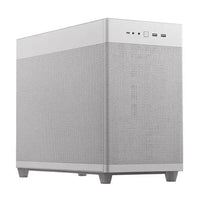 CSH Online Shop Asus Prime AP201 Gaming Case, Micro ATX, Quasi-Filter Mesh, USB-C, Tool-free Panels, 338mm GPU & 360mm Radiator Support, White ASUS