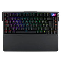 CSH Online Shop Asus ROG AZOTH Extreme Compact 75% Mechanical RGB Gaming Keyboard, Wireless/Btooth/USB, NX Snow Switches, 8000Hz, OLED Display, Control Knob ASUS