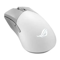 CSH Online Shop Asus ROG Gladius III Wireless/Bluetooth/USB Aimpoint Gaming Mouse, 36000 DPI, Swappable Switches, 0 Click Latency, RGB, Mouse Grip Tape, White ASUS