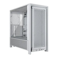 CSH Online Shop Corsair FRAME 4000D Modular Gaming Case w/ Glass Side, E-ATX, No Fans, InfiniRail Fan Mounting, USB-C, Asus BTF Compatible, White CORSAIR