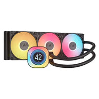 CSH Online Shop Corsair iCUE LINK TITAN 360 RX LCD RGB Liquid CPU Cooler, RX120 RGB Magnetic Dome Fans, Personalised LCD Screen, iCUE LINK Hub Included, Black CORSAIR