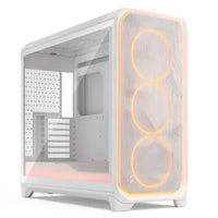 CSH Online Shop Fractal Design Meshify 3 XL Ambience Pro RGB (White TG Clear) w/ Clear Window, E-ATX, Mesh Front, 3x RGB Fans, Adjust Pro Hub, USB-C 20Gbps FRACTAL