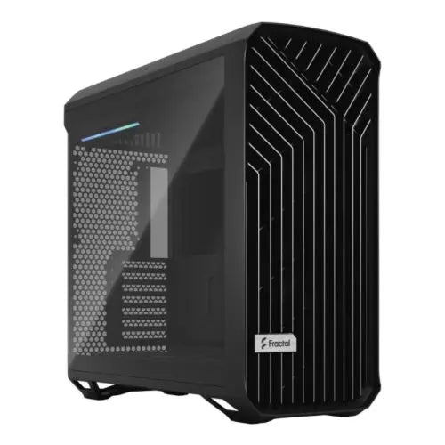 CSH Online Shop Fractal Design Torrent (Light TG) Gaming Case w/ Light Tint Glass Windows, E-ATX, 5 Fans, Fan Hub, RGB Strip on PSU Shroud, Front Grille, USB-C FRACTAL