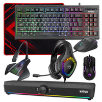 Marvo Scorpion 6-Product Gaming & Streaming Bundle featuring 80% TKL Multimedia Keyboard