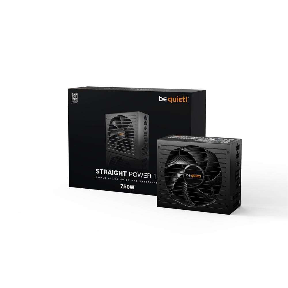 Be Quiet! 750W Straight Power 12 PSU, Fully Modular, 80+ Platinum, Silent Wings Fan, ATX 3.0, PCIe 5.0