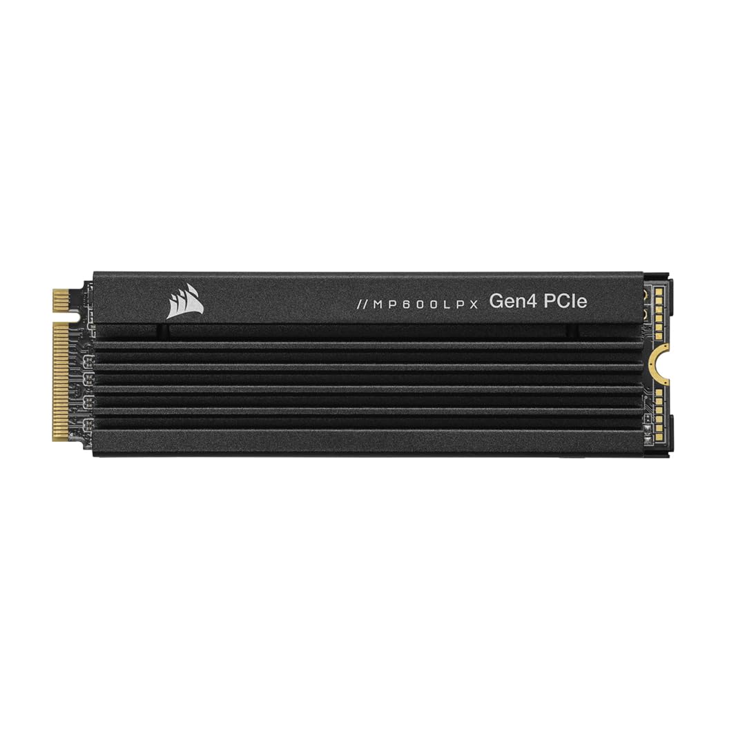 Corsair 8TB MP600 PRO LPX M.2 NVMe SSD, M.2 2280, PCIe4, 3D TLC NAND, R/W 7000/6100 MB/s, 950K/1.2M IOPS, Aluminium Heatspreader