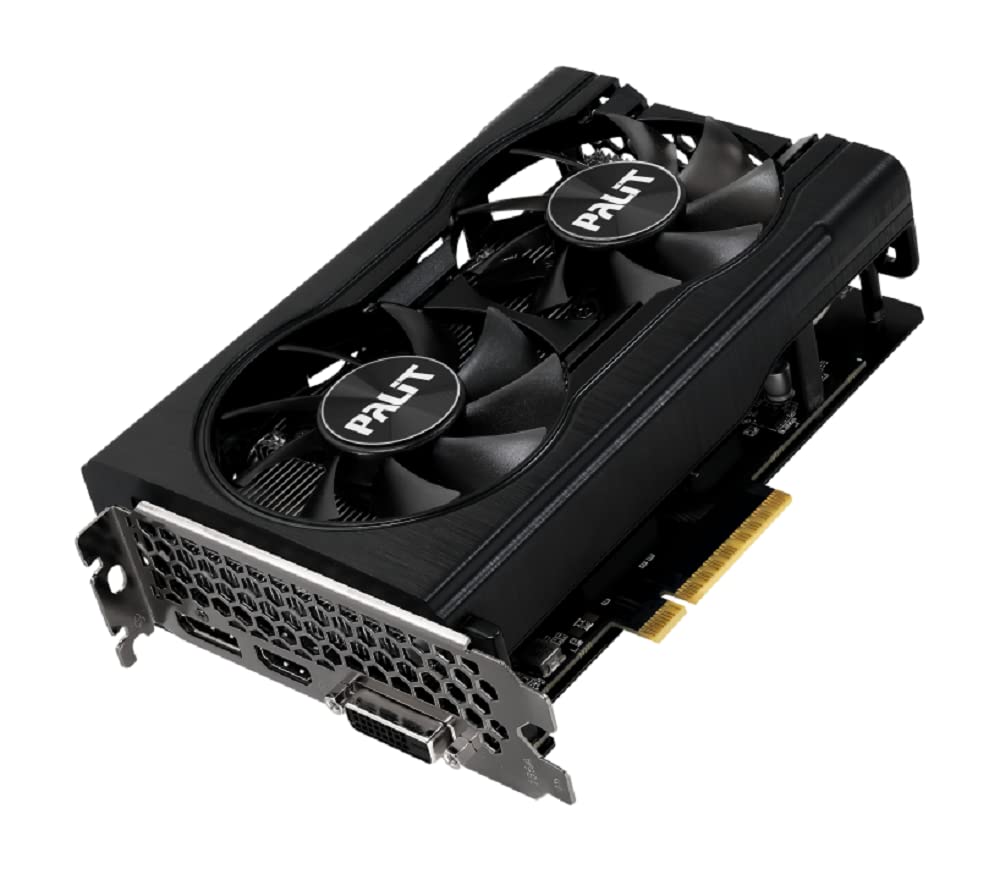 Palit RTX3050 DUAL V2, PCIe4, 8GB DDR6, DVI, HDMI, DP, 1777MHz Clock, RGB Lighting