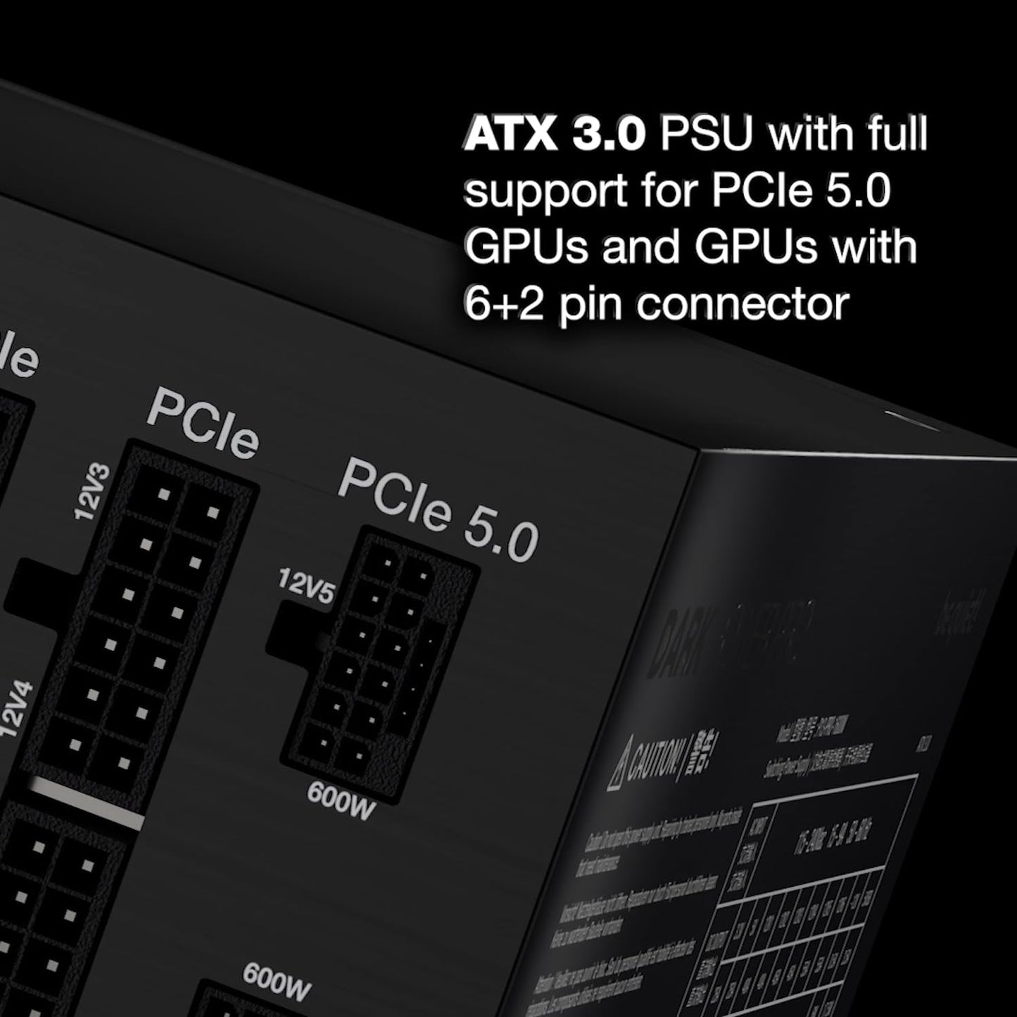 Be Quiet! 1600W Dark Power Pro 13 PSU, Fully Modular, 80+ Titanium, ATX 3.0, PCIe 5.0, Fully Digital Control, Active Rectifier, OC Key