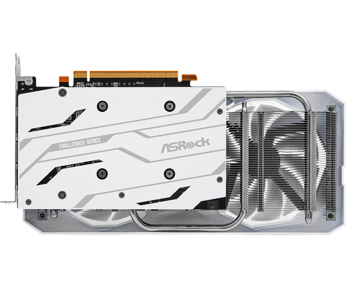 Asrock RX6600 Challenger White  8GB, 8GB GDDR6, HDMI, 3 DP, 2491MHz Clock, 0dB Cooling