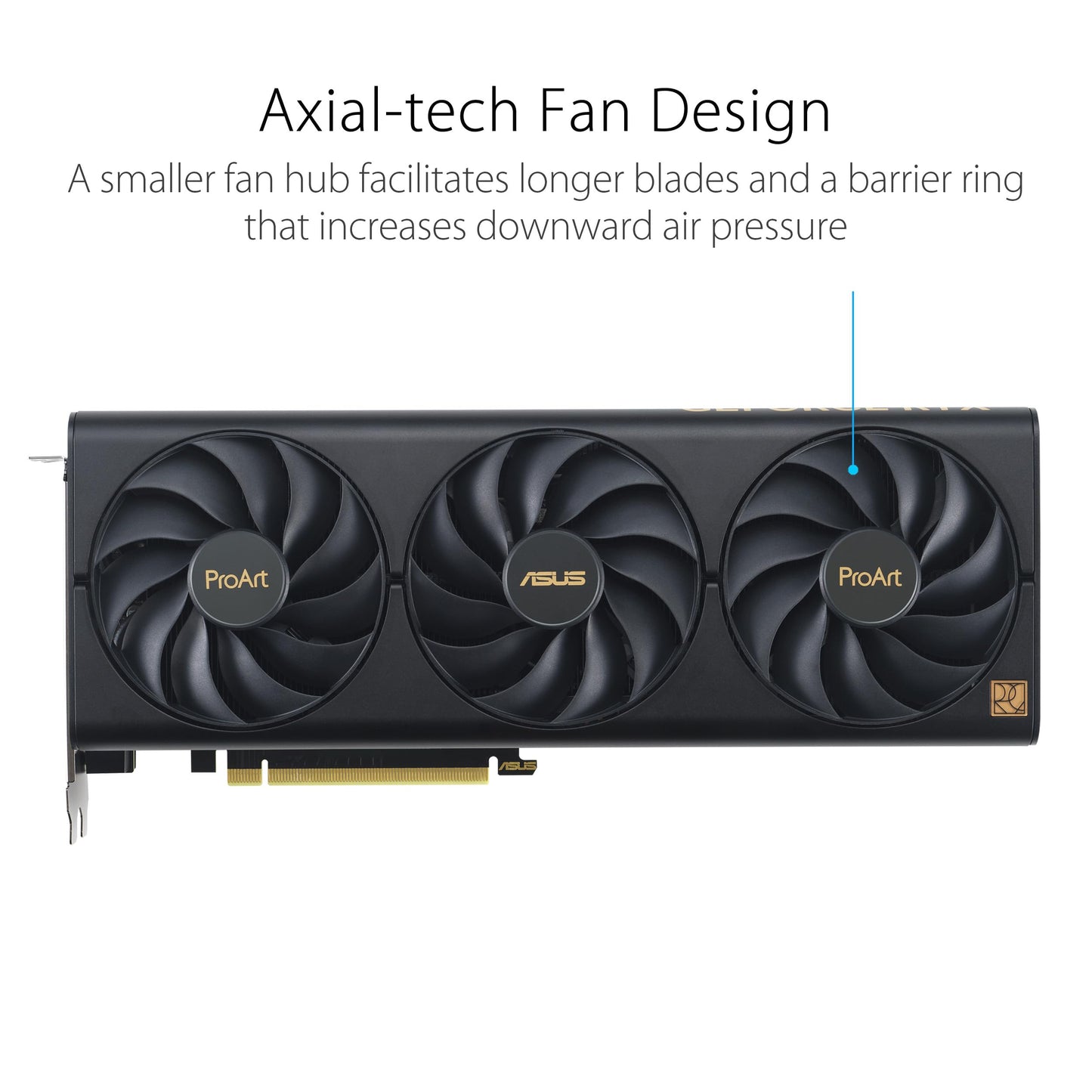 Asus ProArt RTX4060 Ti OC, PCIe4, 16GB DDR6, HDMI, 3 DP, 2685MHz Clock, Compact 2.5 Slot Frame, Overclocked