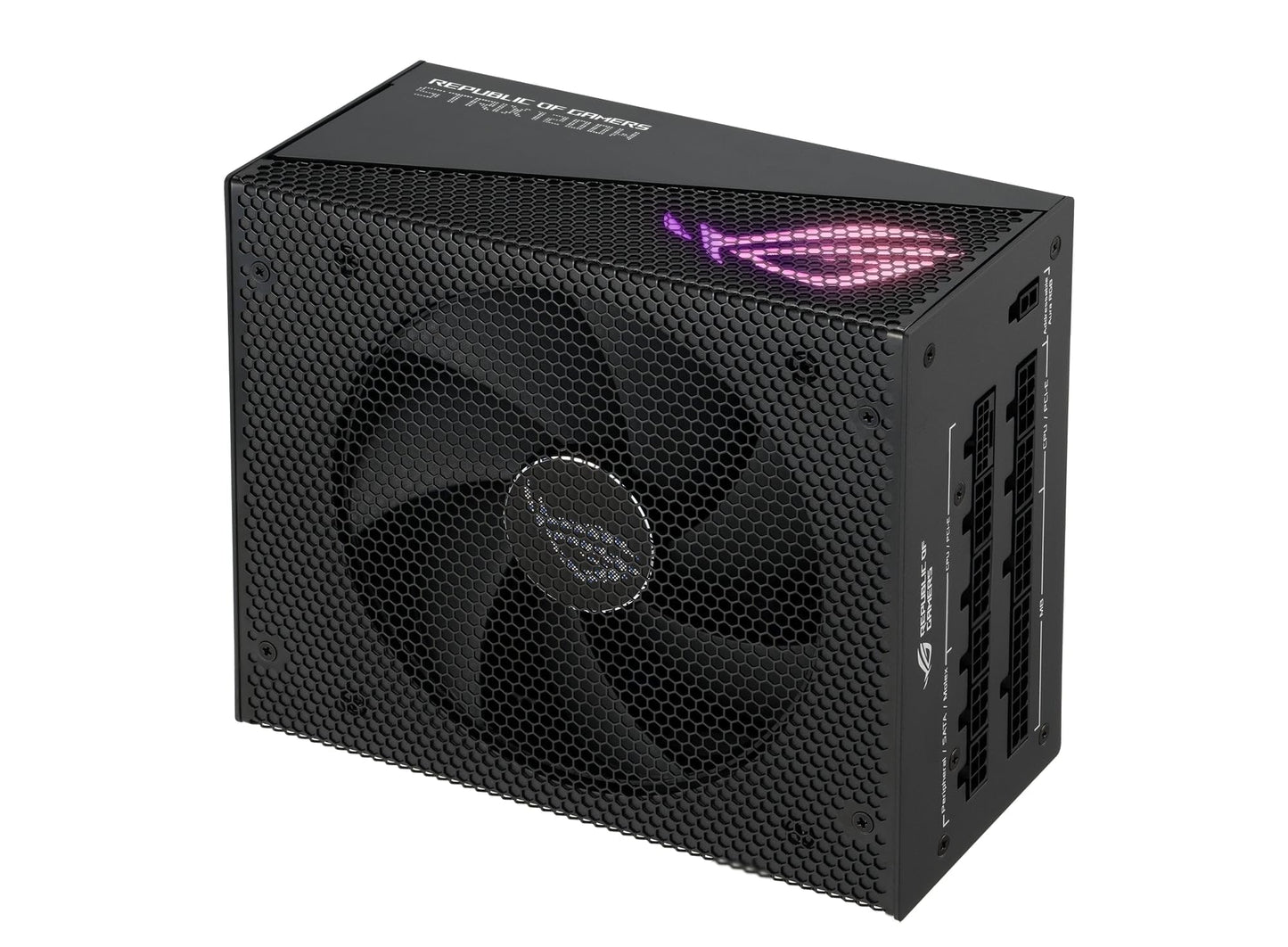 Asus ROG Strix 1200W Gold Aura Edition PSU, Fully Modular, 80+ Gold, ATX 3.0, PCIe 5.0, RGB Lighting, Lambda A+