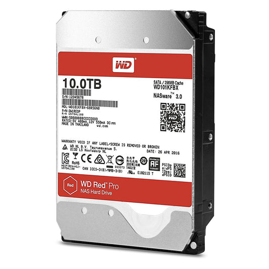 WD 3.5", 10TB, SATA3, Red Pro Series NAS Hard Drive, 7200RPM, 256MB Cache, OEM