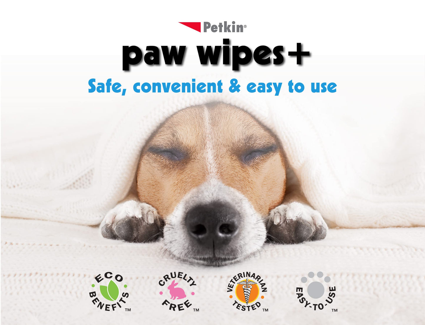 Petkin Paw Wipes, White, 100 Count (Pack of 1)