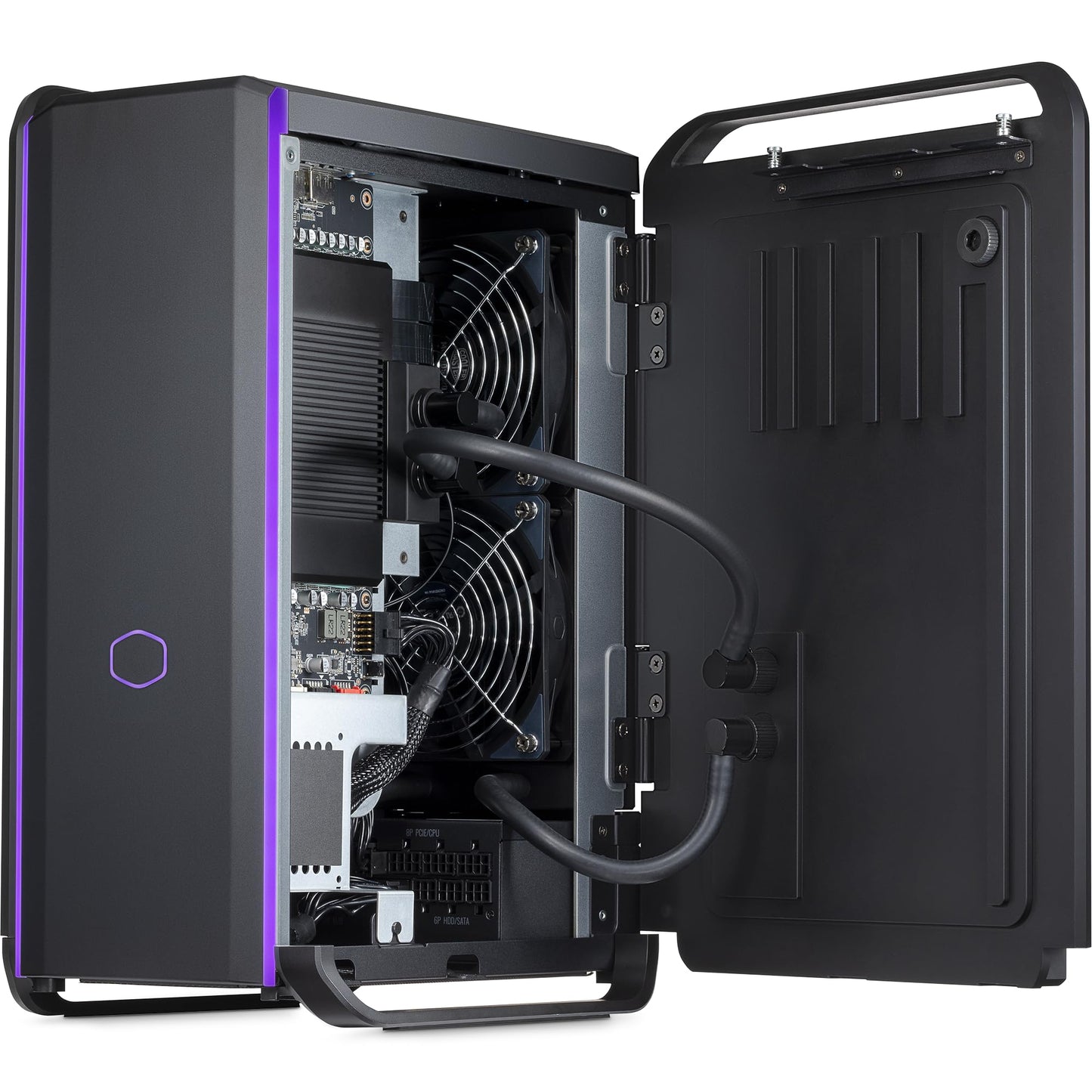 Cooler Master Cooling X Compact Desktop Liquid Cooled Gaming PC, Ryzen 9 7950X3D, 64GB DDR5, 2x 2TB SSDs, RTX4080 GPU, Wi-Fi, 2.5G LAN, Windows 11 Pro