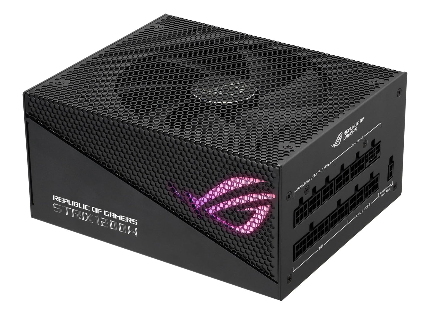 Asus ROG Strix 1200W Gold Aura Edition PSU, Fully Modular, 80+ Gold, ATX 3.0, PCIe 5.0, RGB Lighting, Lambda A+