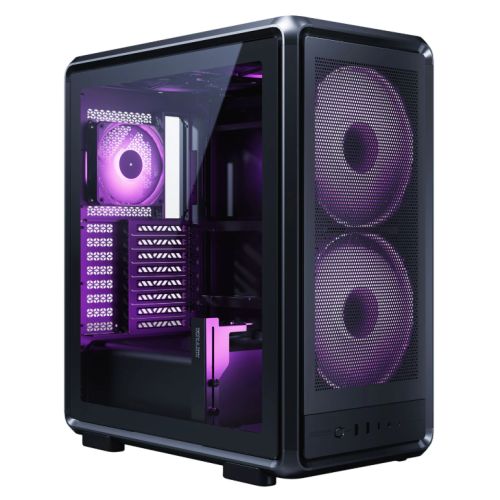 CSH Online Shop Cooler Master MasterFrame 500 Mesh ARGB Modular Open-Frame ATX Case w/ Glass Side, 3x ARGB Fans, FreeForm 2.0 Exo-Structure, USB-C 20Gbps, Black COOLER MASTER
