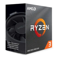CSH Online Shop AMD Ryzen 3 4100 CPU with Wraith Stealth Cooler, AM4, 3.8GHz (4.0 Turbo), Quad Core, 65W, 6MB Cache, 7nm, 4th Gen, No Graphics AMD
