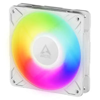 CSH Online Shop ARCTIC P12 Pro ARGB 12cm PWM Case Fan w/ Cable Splitter, Fluid Dynamic Bearing, 600-3000 RPM, White ARCTIC