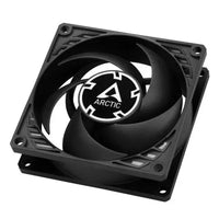 CSH Online Shop ARCTIC P8 8cm PWM PST CO Case Fan for Continuous Operation, Pressure-Optimised, Dual Ball Bearing, 200-3000 RPM, Black ARCTIC