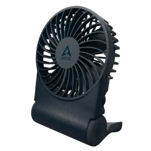 CSH Online Shop ARCTIC Summair 2Go Powerful Handheld Fan, Up to 77 Hours of Battery, Ergonomic Handle with Fold-Out Stand, Deep Blue ARCTIC