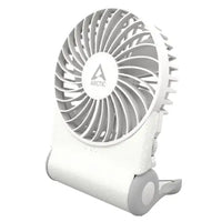 CSH Online Shop ARCTIC Summair 2Go Powerful Handheld Fan, Up to 77 Hours of Battery, Ergonomic Handle with Fold-Out Stand, White ARCTIC