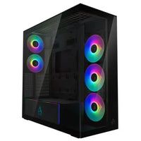 CSH Online Shop ARCTIC Xtender (Mirror Black) Case w/ Mirror Glass Side and Front, E-ATX, 5x ARGB Fans, ARGB PSU Shroud, Mesh Airflow, USB-C 10Gbps ARCTIC