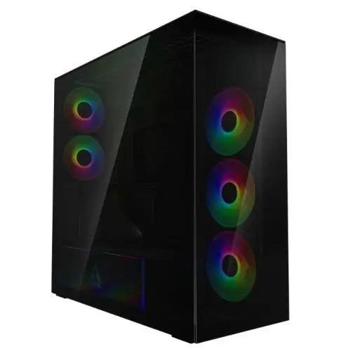 CSH Online Shop ARCTIC Xtender (VG Black) Case w/ Tinted Glass Side and Front, E-ATX, 5x ARGB Fans, ARGB PSU Shroud, Mesh Airflow, GPU Vertical Mount, USB-C 10Gbps ARCTIC