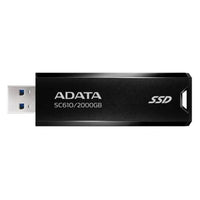 CSH Online Shop Adata SC610 2TB Pocket Size External SSD, USB 3.2 Gen2 Type-A, Capless Retractable Design, Key Ring ADATA