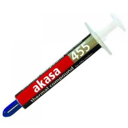 CSH Online Shop Akasa AK-455 Heat Paste, 0.87ml (1.5g) with Syringe, Hi-performance, 2.4 W/mK, OEM - No Spreader or Manual AKASA