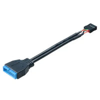 CSH Online Shop Akasa USB 3.0 to USB 2.0 Adapter Cable, USB 3.0 19-pin male to USB 2.0 internal 9-pin, 10cm AKASA