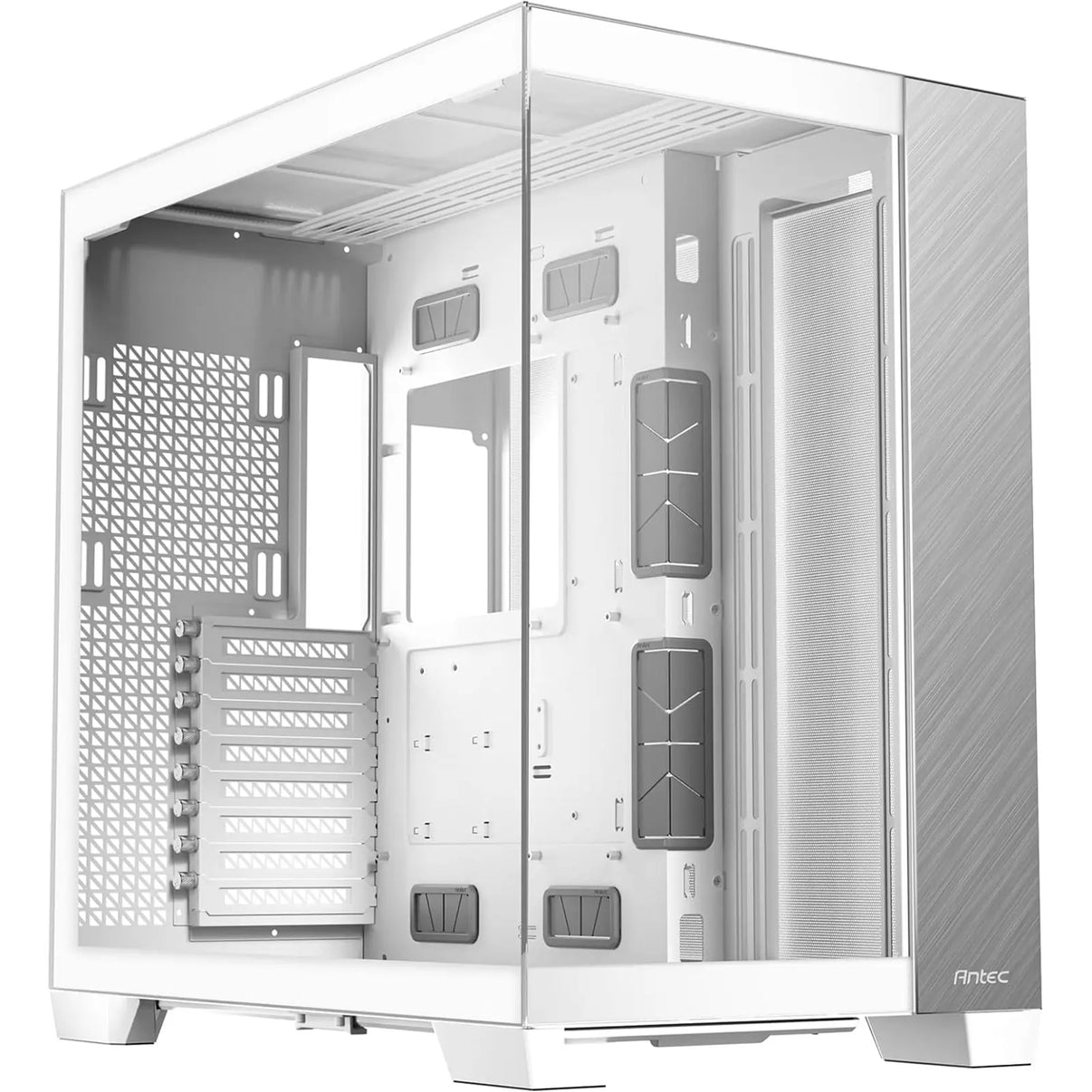 Antec Constellation C8 Aluminum White - Premium Full-View PC Case with Vertical Cooling