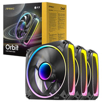 Antec Orbit 120 ARGB 120 mm PWM Fan Triple Pack (MPN: 0-761345-40059-6) - 120 mm x 28 mm