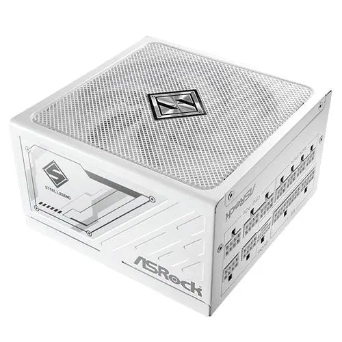 CSH Online Shop Asrock 850W Steel Legend SL-850GW PSU, Fully Modular, 80+ Gold, Cybenetics Platinum & Lambda A+, ATX 3.1, PCIe 5.1, White ASROCK