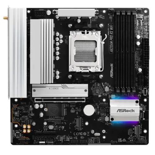 CSH Online Shop Asrock A620AM PRO RS WIFI, AMD A620A, AM5, Micro ATX, 4 DDR5, HDMI, DP, Wi-Fi 6E, 2.5G LAN, RGB, 3x M.2 ASROCK
