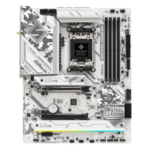 CSH Online Shop Asrock B650 STEEL LEGEND WIFI, AMD B650, AM5, ATX, 4 DDR5, HDMI, DP, Wi-Fi 6E, 2.5G LAN, PCIe5, RGB, 3x M.2 ASROCK