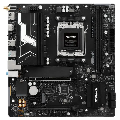 CSH Online Shop Asrock B850M-X WIFI R2.0, AMD B850, AM5, Micro ATX, 2 DDR5, HDMI, DP, Wi-Fi 6E, 2.5G LAN, 2x M.2 ASROCK