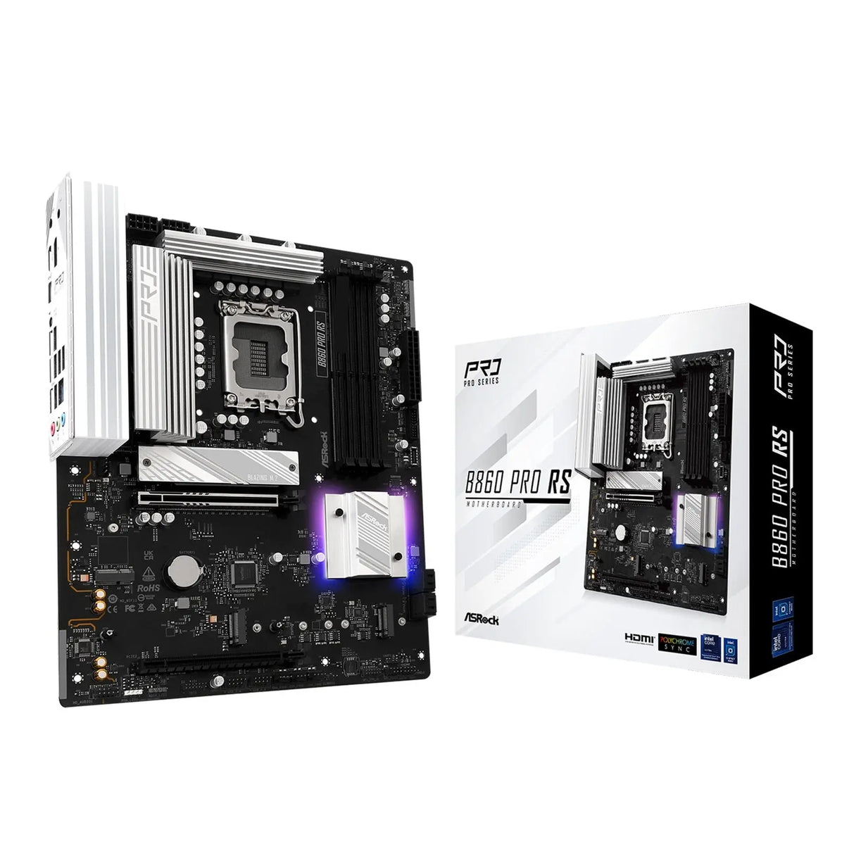 ASRock B860 Pro RS Intel 1851 Socket Motherboard