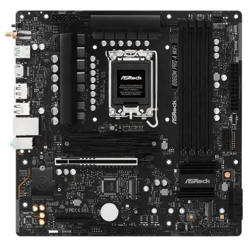 CSH Online Shop Asrock B860M PRO-A WIFI, Intel B860, 1851, Micro ATX, 4 DDR5, HDMI, DP, Wi-Fi 6E, 2.5G LAN, 3x M.2 ASROCK