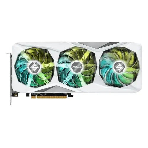 CSH Online Shop Asrock RX7600 XT Steel Legend 16GB OC, PCIe4, 16GB DDR6, HDMI, 3 DP, 2810MHz Clock, RGB Lighting, White, Overclocked ASROCK