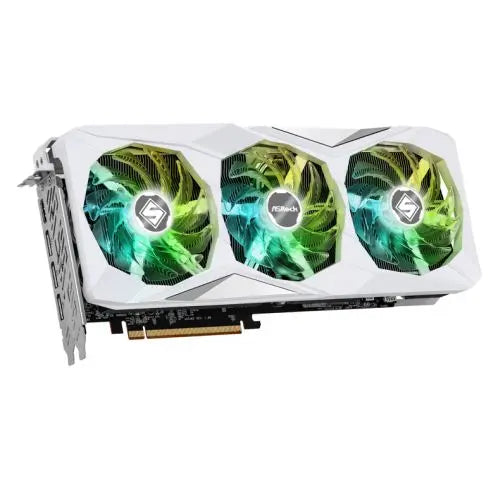 CSH Online Shop Asrock RX7800 XT Steel Legend 16GB OC, PCIe4, 16GB DDR6, HDMI, 3 DP, 2520MHz Clock, RGB, White, Overclocked ASROCK