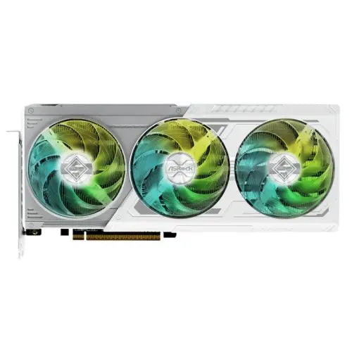 CSH Online Shop Asrock RX9070 Steel Legend 16GB OC, PCIe5, 16GB DDR6, HDMI, 3 DP, 2700MHz Clock, RGB Lighting, White, Overclocked ASROCK