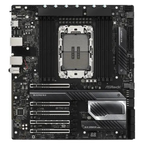 CSH Online Shop Asrock W790 WS R2.0, Workstation, Intel W790, LGA4677, EATX, 8 DDR5, Wi-Fi 6E, 10G & 2.5G LAN, PCIe5, 4x M.2 ASROCK