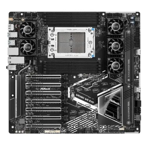 CSH Online Shop Asrock WRX90 WS EVO, Workstation, AMD WRX90, sTR5, EEB, 8 DDR5 ECC, Dual 10G LAN, SlimSAS, MCIO, 7x PCIe5 x16, 2x M.2 ASROCK