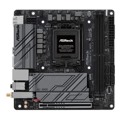 CSH Online Shop Asrock Z790M-ITX WIFI, Intel Z790, 1700, Mini ITX, 2 DDR5, HDMI, DP, eDP, Wi-Fi 6E, 2.5G & GB LAN, PCIe5, 2x M.2 ASROCK