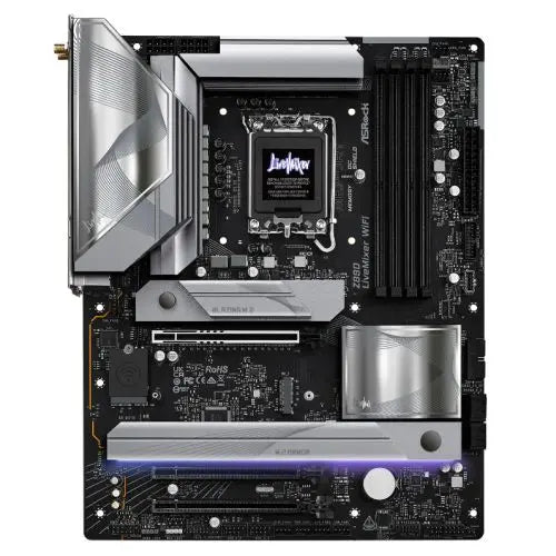 CSH Online Shop Asrock Z890 LIVEMIXER WIFI, Intel Z890, 1851, ATX, 4 DDR5, HDMI, 2 TB4, Wi-Fi 7, 2.5G LAN, RGB, 4x M.2 ASROCK