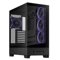 CSH Online Shop Asus A31 Plus ARGB Gaming Case w/ Front & Side Glass Windows, ATX, 4x ARGB Fans, USB-C, Angled Base, Asus BTF Compatible, Black ASUS