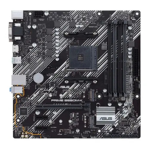 CSH Online Shop Asus PRIME B550M-K, AMD B550, AM4, Micro ATX, 4 DDR4, VGA, DVI, HDMI, PCIe4, M.2 ASUS