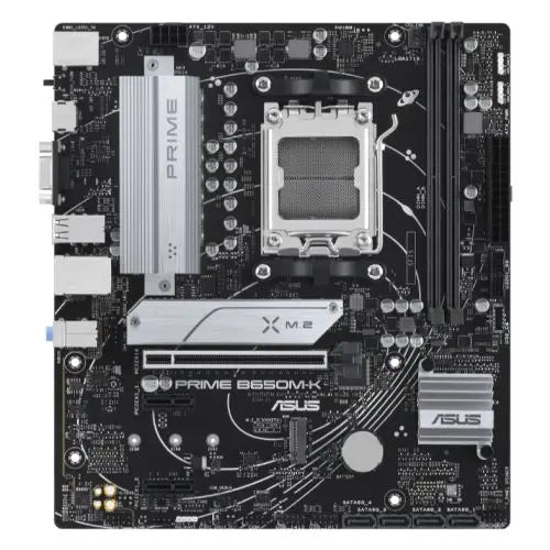 CSH Online Shop Asus PRIME B650M-K, AMD B650, AM5, Micro ATX, 2 DDR5, VGA, HDMI, 2.5G LAN, PCIe4, 2x M.2 ASUS